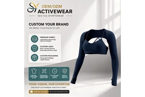 Cross-border European American Seamless Yoga Long-sleeved Shawl Tight Beauty Back Fitness Breathable Spandex/Nylon Solid Top