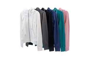 Quick Dry Long Sleeve Lulu Jacket Adults Casual Sports Coat Breathable Lightweight Running Fitness Top Print Yoga Running