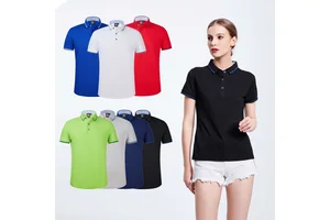 High Quality Custom Embroidery Cotton Polyester Women's Golf Polo Shirt Custom Logo Knitted Polo T-shirt With Logo