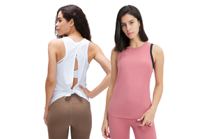 Lulu Women's Summer High Elastic Quick Dry Sports Tops Breathable Antibacterial Spandex/Nylon Nude Regular Yoga Vest Letter