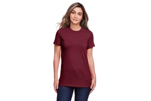 Women Ladies Casual Vintage Slim Comfortable Brown Round-neck Knitted Shirt for Women's T-shirts