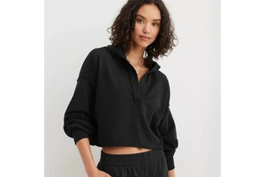 Hot Selling Women Loose Trendy Sweatshirt V-Neck Knit Pullover Long-Sleeved Hooded Sports Fitness Top Women Jacket Yoga Wear