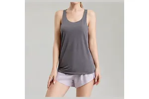 Spring Summer New Yoga Vest Women's Skin-friendly for Quick Dry Training Fitness Sports Underwear Elastic Anti-running