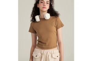 High Quality Women Crop T Shirts 100% Cotton Yoga Wear Slim Fit Crop Top Breathable Short Sleeve Crop Top T Shirts for Women