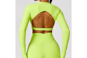 Long Sleeve Yoga Top Sports Running Shirt Breathable Athletic Top Workout Shirts for Women