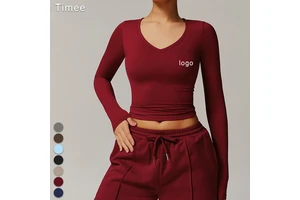 Autumn Quick Dry Tight Yoga Long Sleeve Women Running Fitness Slimming Long Sleeve Sports T-shirt Top