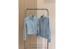 Famous Brand Gold Label Yoga Wear Women's For Zipper Top Stand Collar Slim Fit Sweat-Wicking Jacket Running Sports