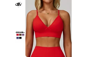 Seamless Double Shoulder Straps Yoga Sports Bra Beautiful Back Quick-drying Sports tank Top Wholesale Casual Women's Gym Wear