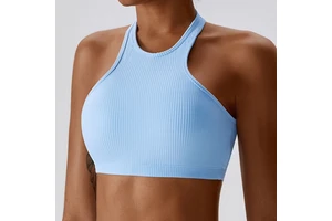 Sportswear Summer Backless Spandex Custom Logo Fitness Activewear Workout Yoga Tank Top for Woman