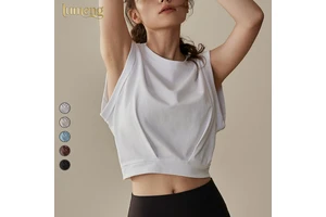 Women Breathable Pullovers Sports Vest Sleeveless Loose Blouse Yoga Clothes Outerwear Running Pilates Training Fitness tank Top