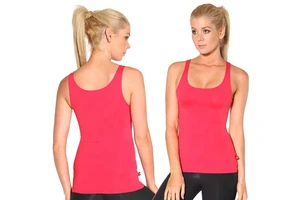Women's Sleeveless Sportswear Workout Tank Top Loose Fit Yoga Running Anti-Bacterial Quick Dry Breathable Four-Way Stretch