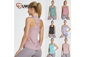 Women Sports Top Running Vest Sleeveless Plus Size Yoga tank Top