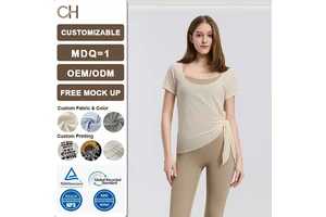 Womens Wrap Tie Tops Y2k Long Sleeveless Ballet Pilates Yoga Workout Wrap Shirts Deep V-Neck Casual Tops