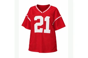 Wholesale Custom Oversized Football Jersey Women Men Mesh V Neck Sports Jersey Number Team Shirt Streetwear OEM