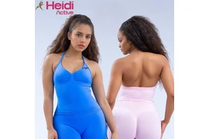 Custom Logo Sports Gym Clothes Sports Vest Breathable Seamless V-Neck Halter Sexy Yoga Tank Top for Fitness