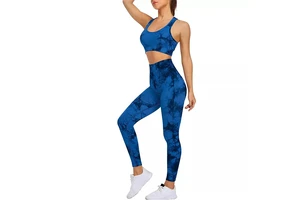 Wholesale 3 Pieces Sportswear Long Sleeve Crop Top Pant Yoga Workout Sets Women's Clothing Active Wear Gym Fitness Sets