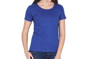 Custom Logo Design Women's T-Shirt 95% Cotton 5% Spandex Breathable 160 Gsm Plus Size Casual Short Fit with Print Decoration