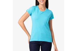 Hot Sale Women's Eco-Friendly Anti-Wrinkle Breathable UV Protection 100% Cotton O Neck Casual Regular Fit Plus Size Summer