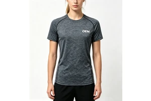 Hot Yoga Pilates Slim Fit 180GSM 4-Way Stretch Moisture Wicking Quick Dry UPF 50+ Custom Logo OEM Low MOQ 50pcs Yoga Shirt Women