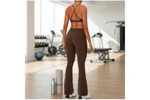 Yoga Pants Plus Solid Nude Spandex/Nylon Elasticity Tummy Control Shapewear Color Blocking Full Length Skinny High Waist Hips