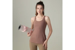 Breathable Sustainable Vest Women's Running Quick Dry Yoga Top Sleeveless Fitness T-shirt Summer Loose Slim Sports Vest Women