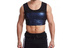 Adjustable Professional Home Use Workout Body Shaper Men Trapping Compression Tank Top Suit Sauna Sweat Vest