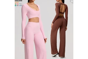 XW-CX801 Fitness New Arrivals Gym Clothing Long Sleeve Custom Workout Pilates Apparel Outfit Activewear Women's Sports Top