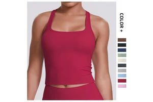 High Quality Lightweight Nylon Spandex Sports Bras Top Four-Way Stretch Fitness Vest Direct From Factory