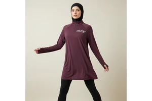 Womens Modest Long Sleeve Shirt Thumb Holes Trendy Comfortable Breathable Quick Dry UPF50+ Eco-Friendly Active Lifestyles