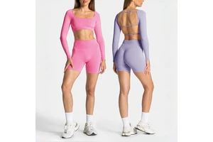 Cinder Sport United Kingdom: Longline Sports Bra Built on Polyester/Spandex Tricot Knit