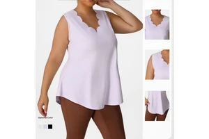 Plus Size Women Quick Dry Wave V Neck Breathable Sleeveless Loose Vest Fitness Gym Women Yoga Tank Top