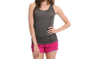 Solid Color Custom Breathable Front Logo Casual Women's Tank Tops High Quality Sleeveless Gym Training Top 100%
