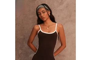 Women's Breathable Seamless Spandex/Nylon Spring/Summer Colorblock Sports Bra Yoga Tank Top Quick-Dry Nude Feel Outdoor Fitness