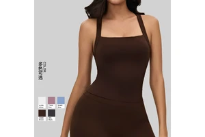 New Yoga tank Top Detachable Cup Neck Halter Back Fitness Vest Running Outerwear Sports tank Top
