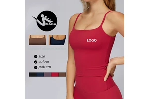 Custom High-Quality Double-Strap Regular Fit Sports Quick-Drying Vest Bra Women Outdoor Running Fitness Yoga tank Top for Women