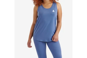 Women Breathable Casual Flowy Tank Top ODM Supply Front Logo Spandex Cotton Loose Fit Summer Top