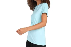 Women's Plus Size Breathable Gym Workout T-Shirts with Custom Logo and Spandex/Cotton Fabric