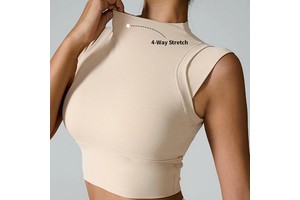 Wholesale Soft Athletic Wear Sleeveless Fitness Yoga Crop Top Womens Gym Clothing Yoga Crop Top