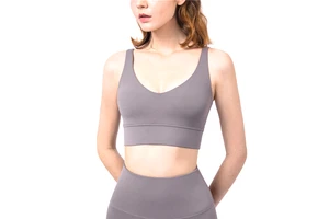 Women's Casual Solid Cross-Back Yoga Sports Bra Lace Embroidery Breathable Quick-Drying Plus Size Tank Tops for Running Workout