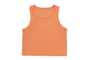 Miyake High Quality Women's Sleeveless Pleated Crew Neck Camis Sports Bra Heat-Transfer Printed Loose T-Shirt Design Plus Size
