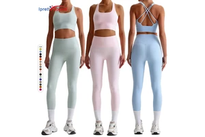 29-Color High Waist Yoga Outfits for Women Workout Gym Leggings Elastic Waist Closure Plus Size High Quality Sports Pants
