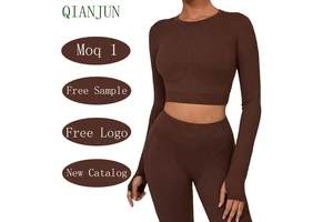 Women High Stretchy Long Sleeve Activewear Crop Tops Breathable 4-Way Reversible Workout Fitness Yoga Pilates Sport Tops
