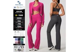 HEARUISAVY Stretch Women Workout T-shirt Brushed Tight Sports Short Sleeve Crop Top Outer Casual Fitness Yoga Wear Clothes