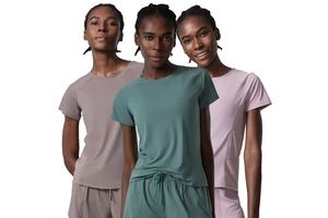 Women's Large-Sized Quick-Drying Waist Sports Top Beautiful Back Design Front Stretch Yoga Fitness Wear Short-Sleeved T-Shirt