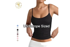 Ropa De Gimnasio Para Mujer Basic Scoop Neck Pilates Kleding Private Label Fitness Wear Ladies Yoga Clothes Sleeveless tank Top