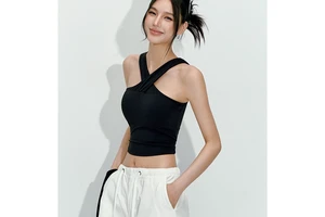 New Style Women's Halter Neck Breathable for tank Top One-piece Black Pilates Yoga Wear Slim Fit for Summer
