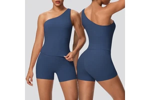 Customized Yoga Leggings Sports Top for Running Yoga Gym Fitness Summer Breathable Fitness Women's Shorts Sets