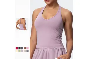 Tank Top Regular Fit Beauty Quick Drying Breathable Lightweight Eco-Friendly Sportswear Fashion Sleeveless Bike Running