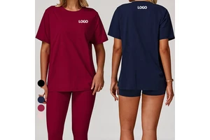 Women's Loose Fit Breathable Yoga Sports Top Buttery Soft Short-Sleeved Fitness Running T-shirt Quick Dry Workout Gym Shirts