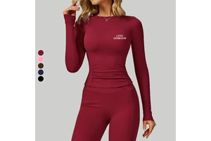 Core-Spun Cotton-Feel Polyester Antibacterial Anti-Odor Interlock Knit 250 GSM for Swimwear
